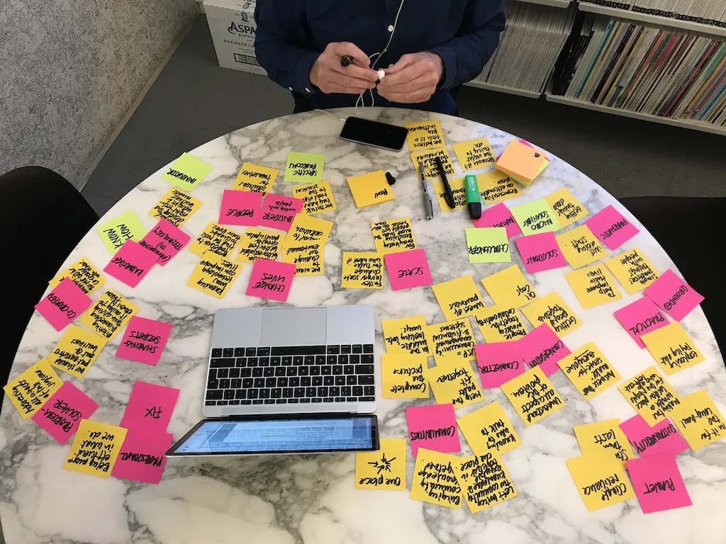 Dan Radley post-it notes