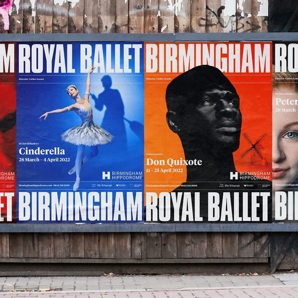 Birmingham Royal Ballet posters for brand refresh